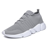 Men Sneakers Lightweight Flykint Casual Shoes Men Slip On Walking Socks Shoes Trainers Mesh Flat Homme Big Size Tenis Masculino