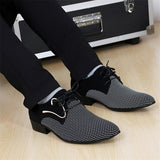 Mens Leather Concise Shoes Men's Business Dress Pointy Plaid Black Shoes Breathable Formal Wedding Basic Shoes Men 2019 loafers